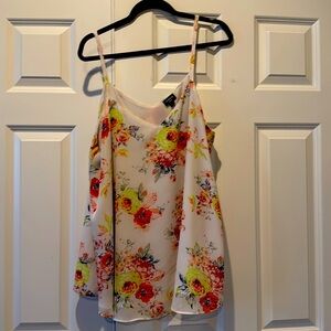 Double V-neck lined blouse